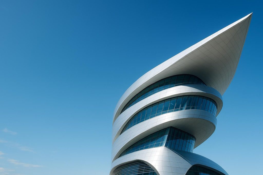 Modern building in daylight, symbolizing adaptability and growth for a future-proof CMS