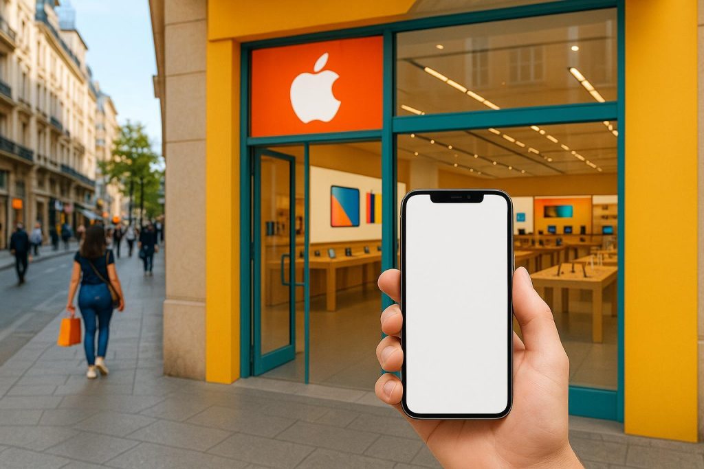 A modern small business storefront set for local SEO improvements.